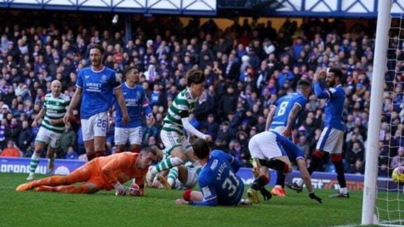 Celtic snatch late equaliser away to Rangers to keep firm hold on Premiership lead