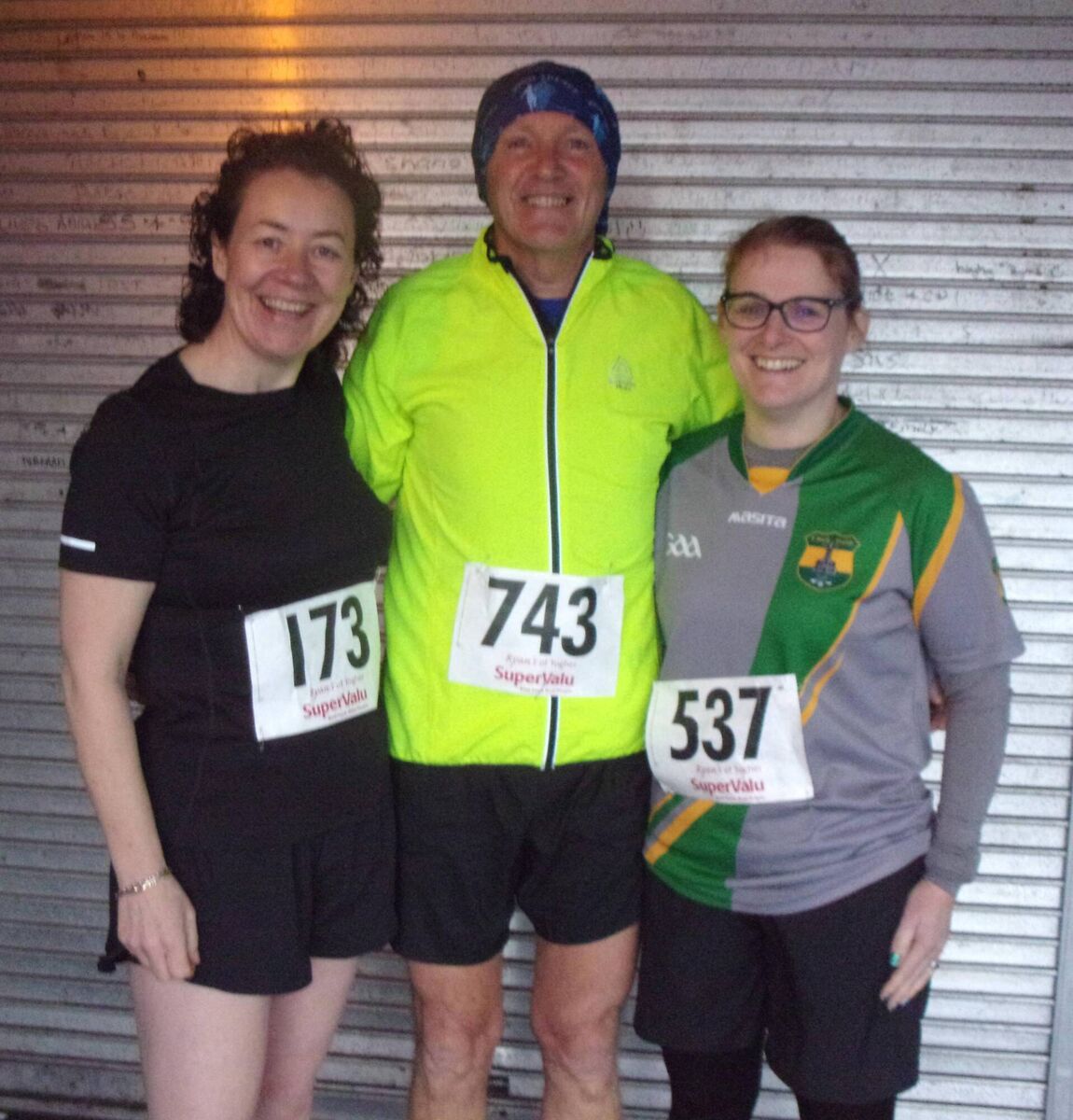 Katie Dromey, Anthony Walsh and Mary O'Donoghue at the Togher 5km. Picture: John Walshe 
