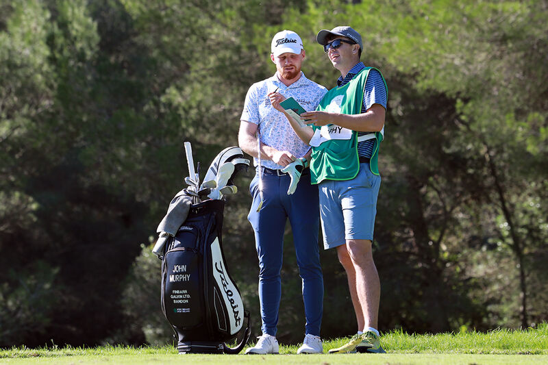 John Murphy and Shane O'Connell pictured during the Rolex Callenge Tour Grand Final at Alcanada Golf Club in Mallorca. Picture: Niall O'Shea John Murphy and Shane O'Connell pictured during the Rolex Callenge Tour Grand Final at Alcanada Golf Club in Mallorca. Picture: Niall O'Shea