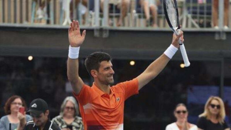 Novak Djokovic starts singles season with win over Constant Lestienne