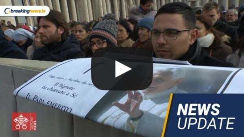 Video: Pope Benedict funeral; Bus driver dies in Westmeath crash