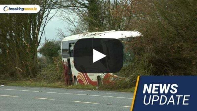 Video: Bus driver dies in Westmeath crash; Health system under 'unprecedented' strain