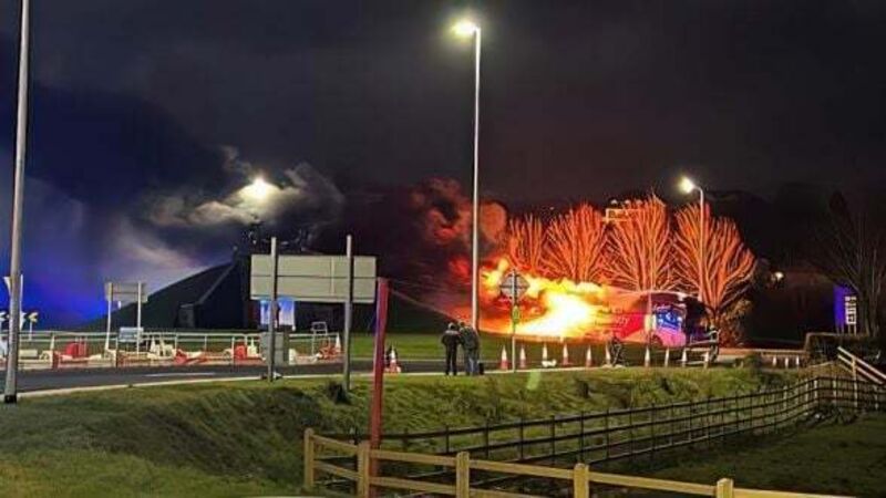 Passengers evacuated as Bus Éireann coach bursts into flames in Co Donegal