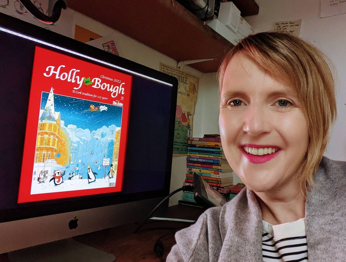 Cork illustrator Sheena Dempsey with her artwork for the cover of the 2022 Holly Bough. Cork illustrator Sheena Dempsey with her artwork for the cover of the 2022 Holly Bough.