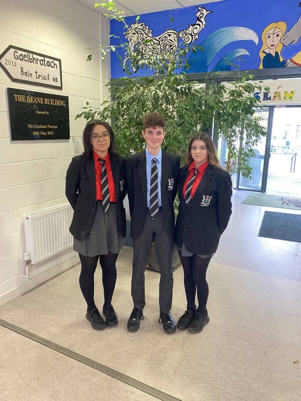 Students from Bandon Grammar who will be featuring at the BT Young Scientist in Dublin this week.