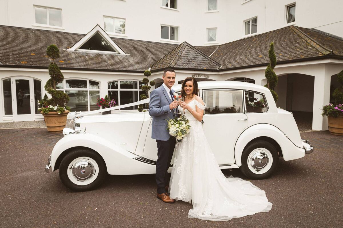 The couple were married in St Mary's Church, Carrigtwohill and enjoyed their wedding reception at the Garyvoe Hotel.