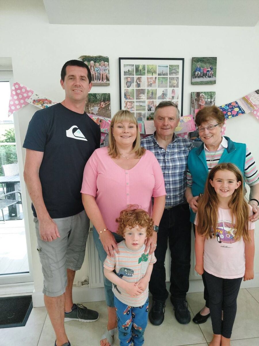 Siobhan and her family. Siobhan and her family.