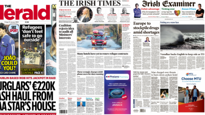 What the papers say: Friday's front pages