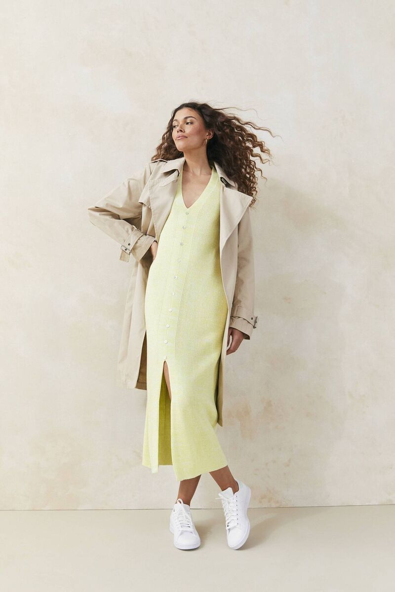 V by Very Trench Coat, Yellow Dress, available from Very in February. V by Very Trench Coat, Yellow Dress, available from Very in February.