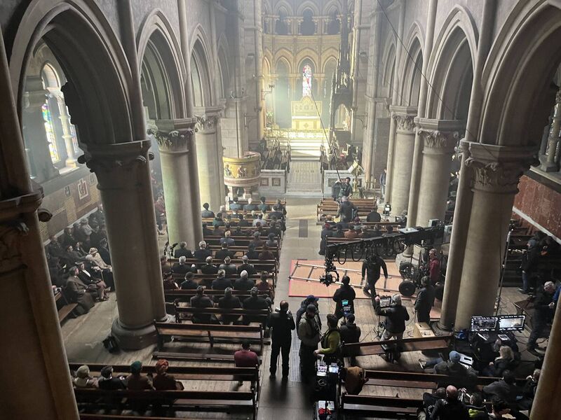 Filming of ‘God’s Spy’ under way in the Cathedral (Photos Copyright St Fin Barre’s Cathedral) Filming of ‘God’s Spy’ under way in the Cathedral (Photos Copyright St Fin Barre’s Cathedral)