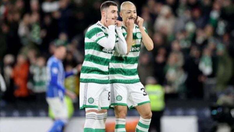 Daizen Maeda and Giorgos Giakoumakis on target as Celtic reach Viaplay Cup final