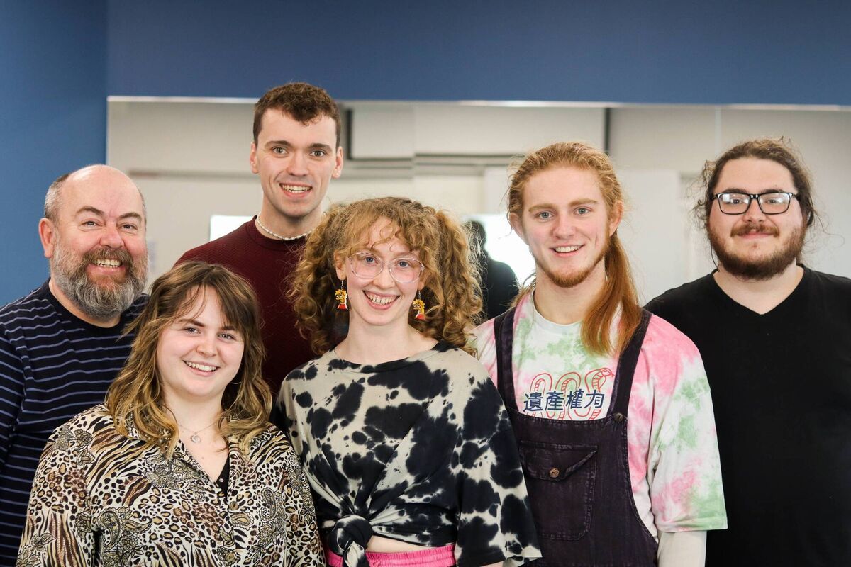 Cast and crew of 'The Wonderful World of Dissocia' opening at the Cork school of music on January 18-21, directed by Ciaran Bermingham.