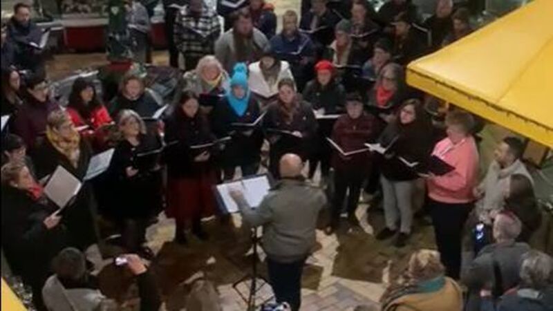 WATCH: Cork choir gives stunning performance of Elvis hit for visiting delegates
