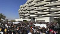 Two killed and dozens hurt in stampede outside stadium ahead of Gulf Cup final