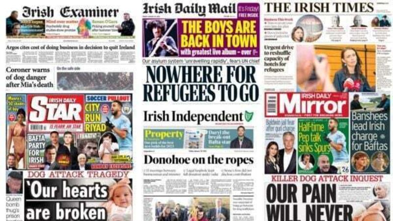 What the papers say: Friday's front pages