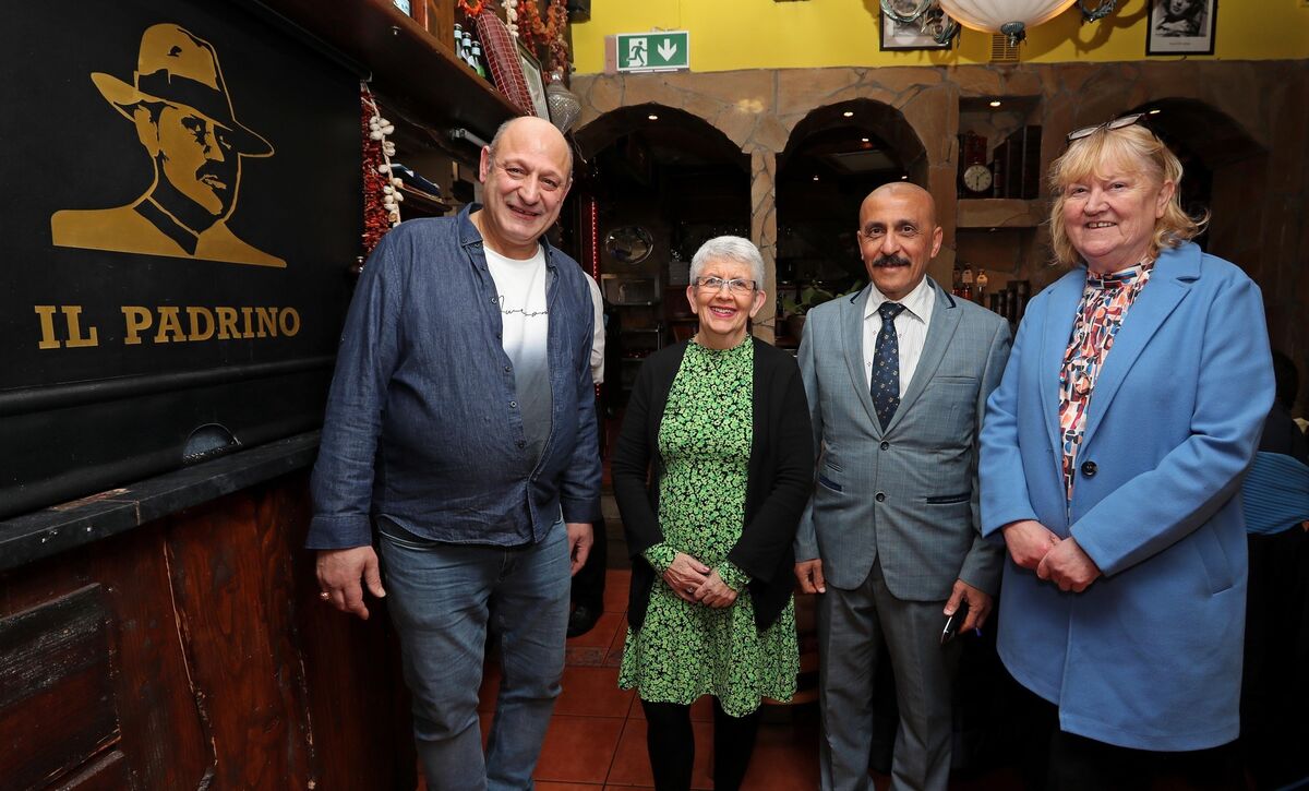  Peyman Nasser, owner Il Padrino, Olive Morris, Cork Penny Dinners volunteer, Kamal Tawadrous, Il Padrino Manager and Caitriona Twomey. Picture: Jim Coughlan.
