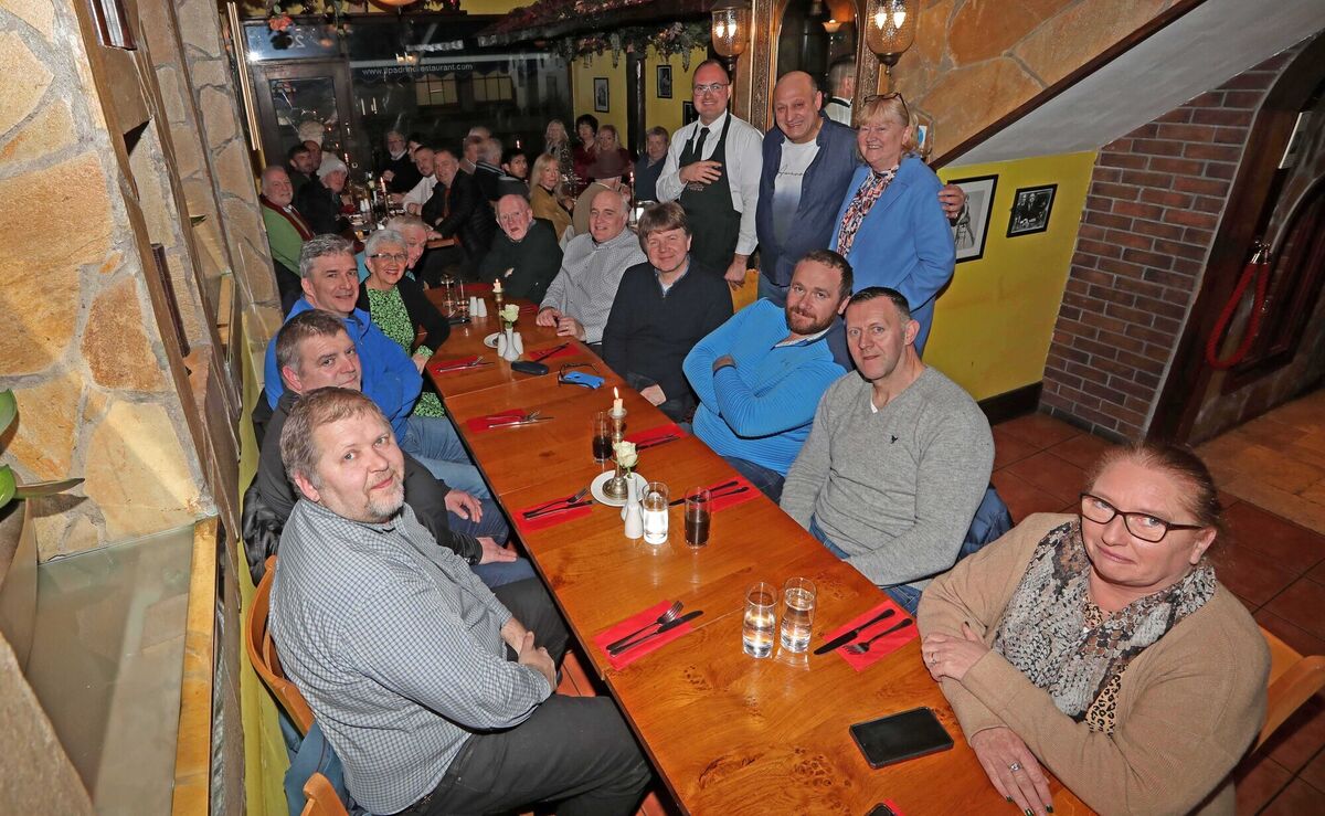  Cork Penny Dinners volunteers with Peyman Nasser, owner Il Padrino and Caitriona Twomey. Picture: Jim Coughlan.