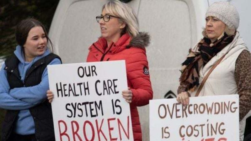 Thousands protest across the country due to overcrowding in Irish hospitals Thousands protest across the country due to overcrowding in Irish hospitals