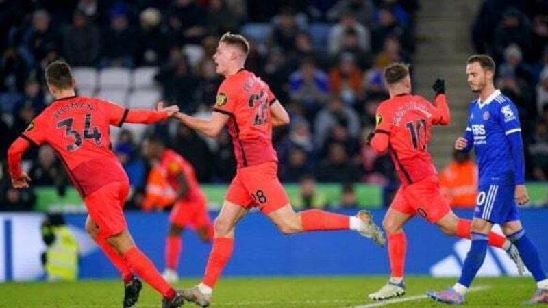 Irish rising star Evan Ferguson nets late equaliser as Brighton steal draw at Leicester Irish rising star Evan Ferguson nets late equaliser as Brighton steal draw at Leicester