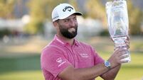Jon Rahm outlasts rookie Davis Thompson to win American Express by one stroke