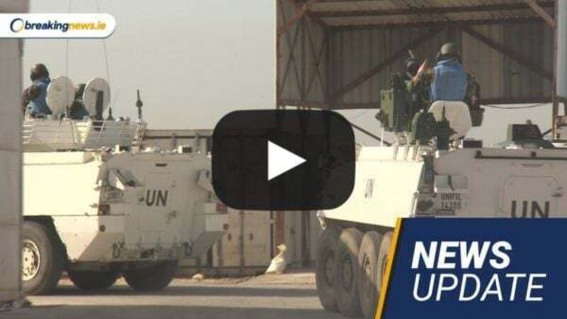 Video: Micheál Martin meets Irish troops in Lebanon; PSNI hunts two killers on the run