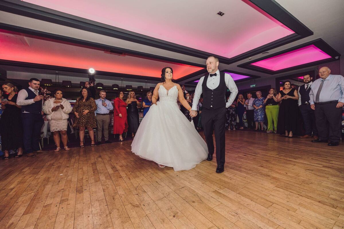 On the dance floor at The Oriel House Hotel, Ballincollig.