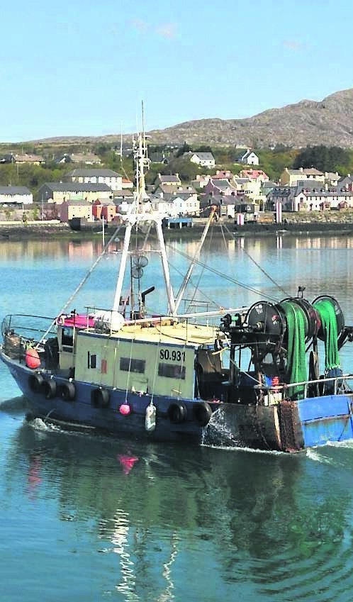 A trawler heading to the pier at Castletownbere, Co Cork. Picture: Dan Linehan