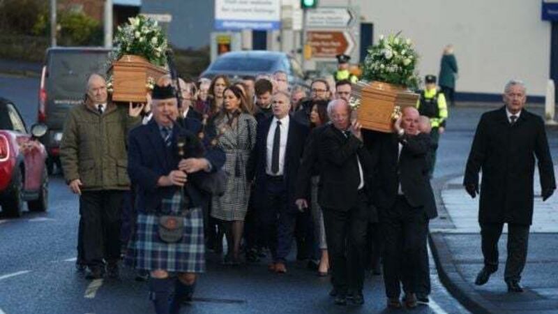 North's political leaders gather for funeral of MLA's parents killed in house fire