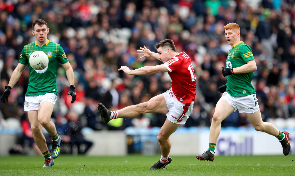 Cork’s Chris Óg Jones shoots for a point. Picture: INPHO/Ryan Byrne