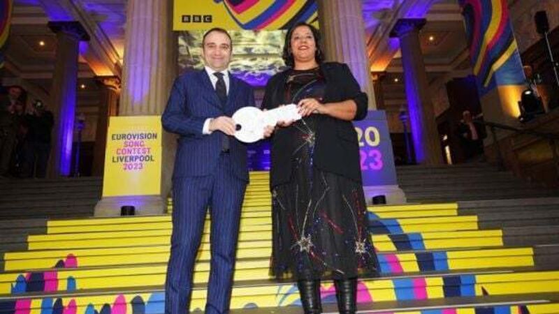 Turin hands over the keys of Eurovision to Liverpool in grand ceremony Turin hands over the keys of Eurovision to Liverpool in grand ceremony