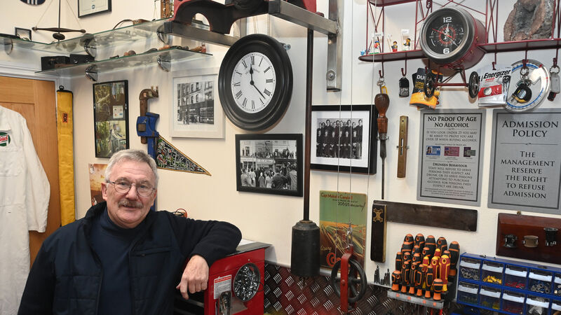 Three generations of clock-making in Mick's garage! Three generations of clock-making in Mick's garage!