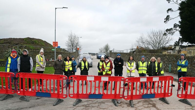 Peaceful protest over social housing proposal for Killeens