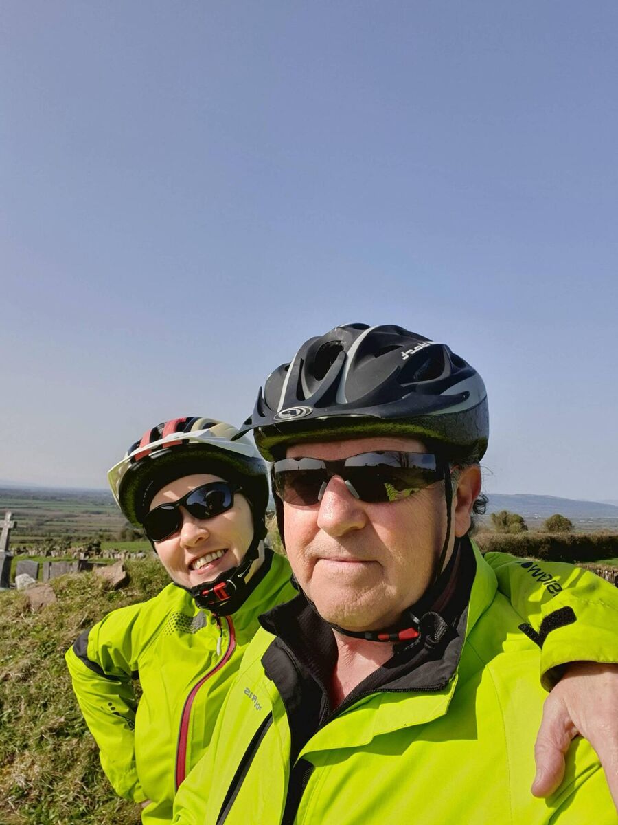 Eithne Buckley with her partner Daniel McIntyre enjoying a cycle trip. The couple feature in this week's How I Met My Partner