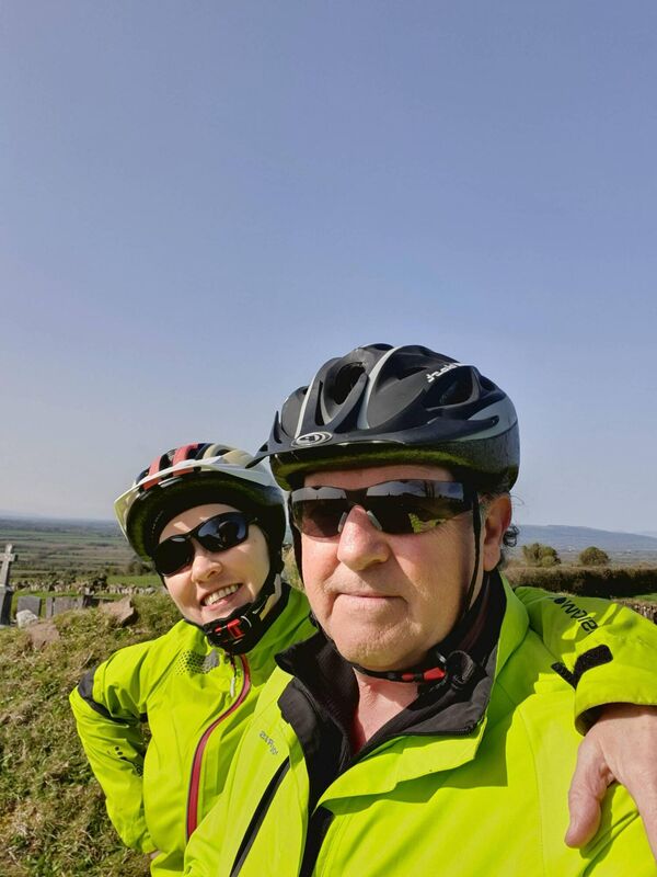 Eithne Buckley with her partner Daniel McIntyre enjoying a cycle trip. The couple feature in this week's How I Met My Partner