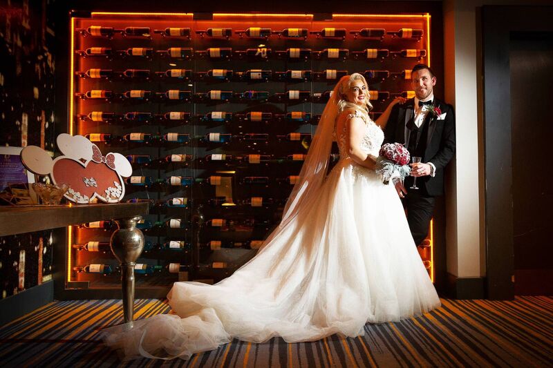 Christina Randalls and Allen Walley had a Disney themed wedding. Here they are pictured at the Oriel House Hotel, where they had their wedding reception. Christina Randalls and Allen Walley had a Disney themed wedding. Here they are pictured at the Oriel House Hotel, where they had their wedding reception.