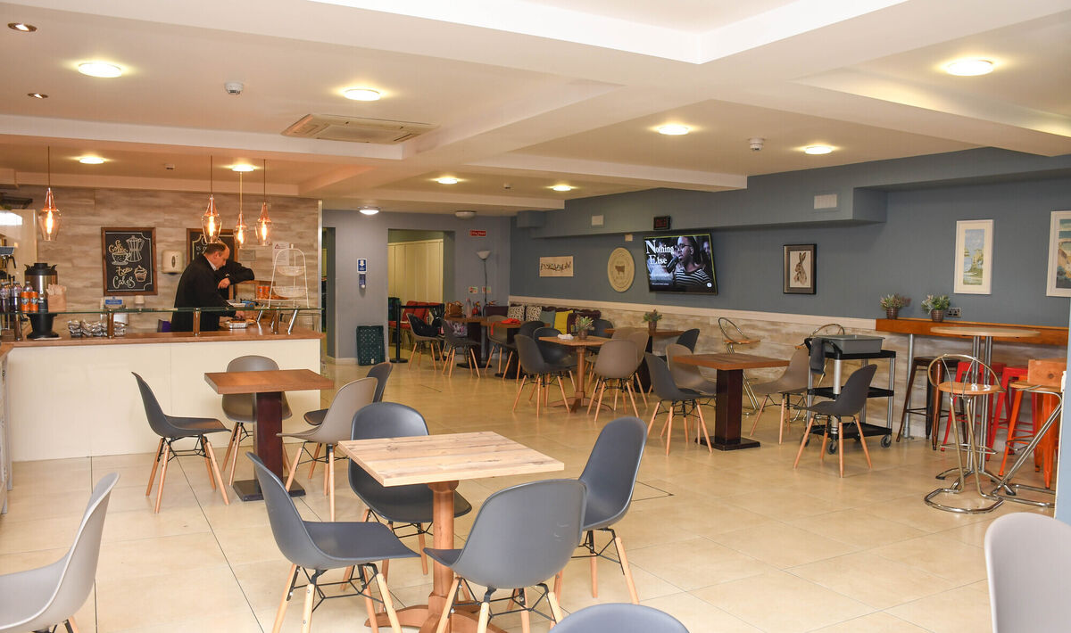 The large spacious cafe area at Feed Cork at Cork Church, Lower Oliver Plunkett Street. Picture: Howard Crowdy