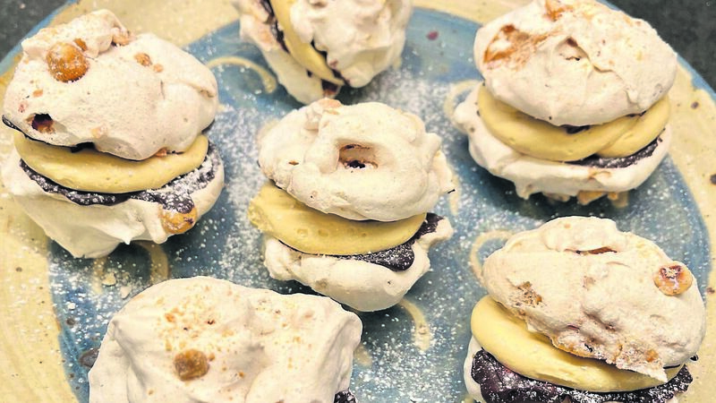 Recipe: Hazelnut Meringue with Caramel Cream Recipe: Hazelnut Meringue with Caramel Cream