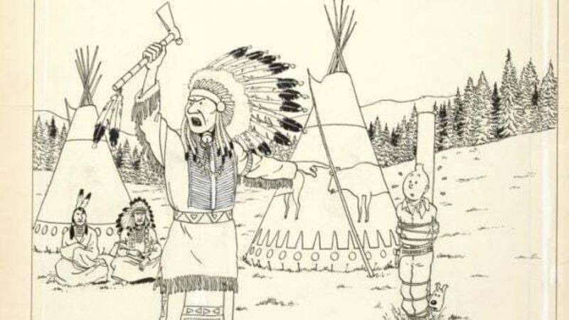 Tintin In America original drawing sells at auction for €2.1 million