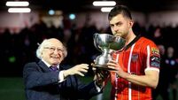 Security alert disrupts crowds leaving match attended by President