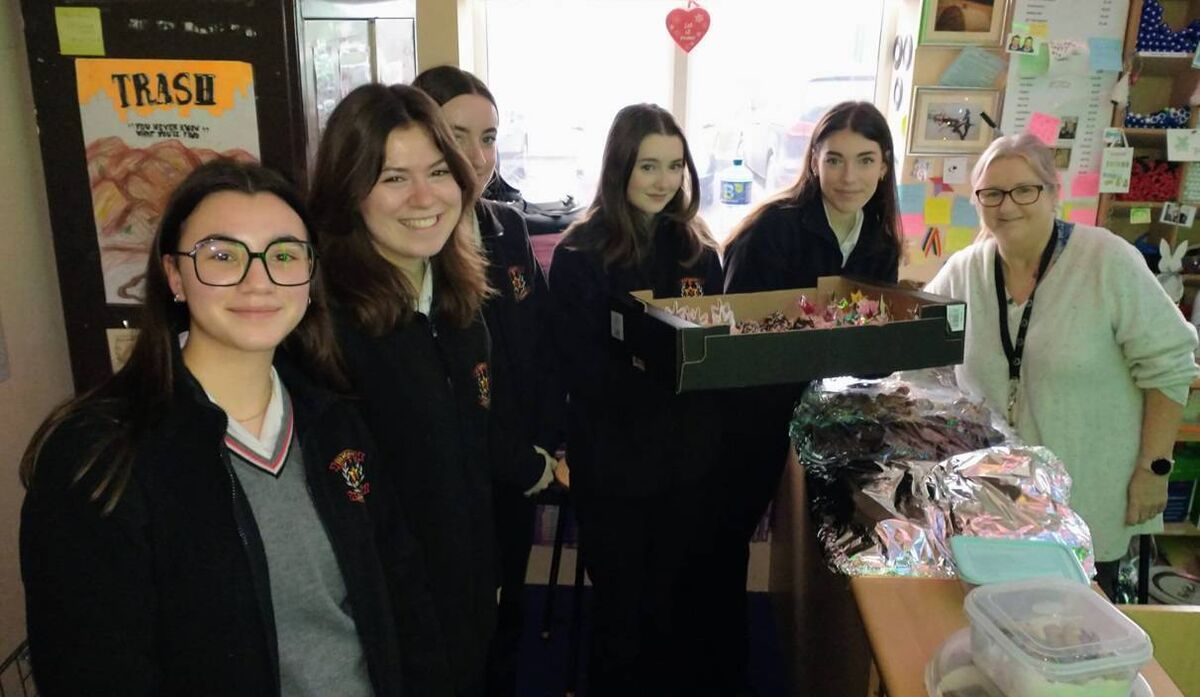 Coláiste Muire Secondary School at the bake sale.
