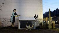 Banksy confirms street artwork with apparent theme of domestic abuse was by him