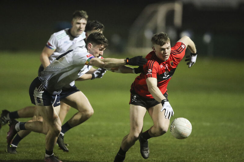 Cathail O'Mahony was forced off with an injury. Picture: Patrick Browne