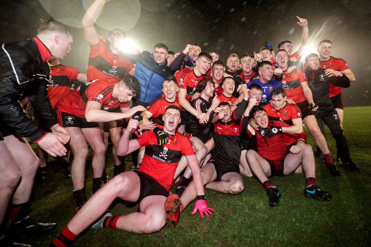 UCC celebrate after the game. Picture: INPHO/Laszlo Gezo
