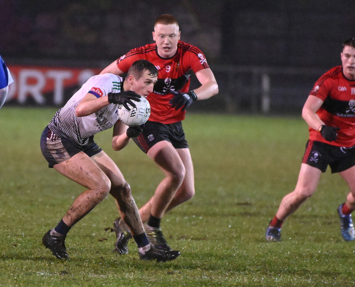 UL's Emmett McMahon breaks from UCC's Brian Hartnett, a Cork U20 star in 2019. Picture: Eddie O'Hare UL's Emmett McMahon breaks from UCC's Brian Hartnett, a Cork U20 star in 2019. Picture: Eddie O'Hare