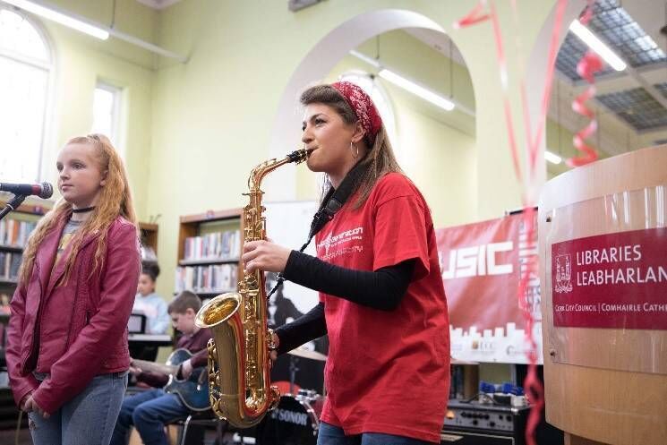Clodagh Kearney, pictured here at a previous Music Generation event, coordinated the project Photo credit: Darragh Kane 