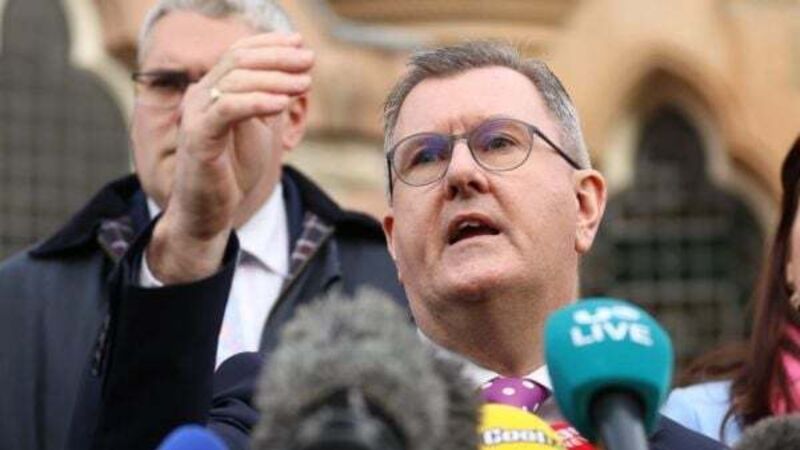 DUP leader ‘hopeful’ deal can be done on NI protocol but insists work remains