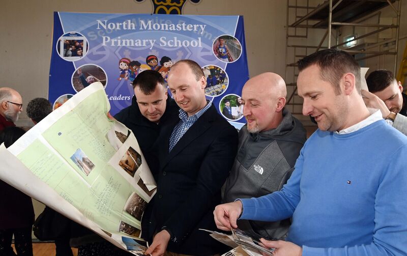 Looking through memorabilia from a time capsule from 1995-1996 which was opened by the former sixth class pupils from the time and family members and Herman Kemp, who was the sixth class teacher then, at North Monastery Primary School, Cork. Looking through memorabilia from a time capsule from 1995-1996 which was opened by the former sixth class pupils from the time and family members and Herman Kemp, who was the sixth class teacher then, at North Monastery Primary School, Cork.
