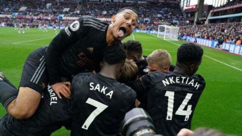 Arsenal get back on track as two late goals clinch win at Aston Villa