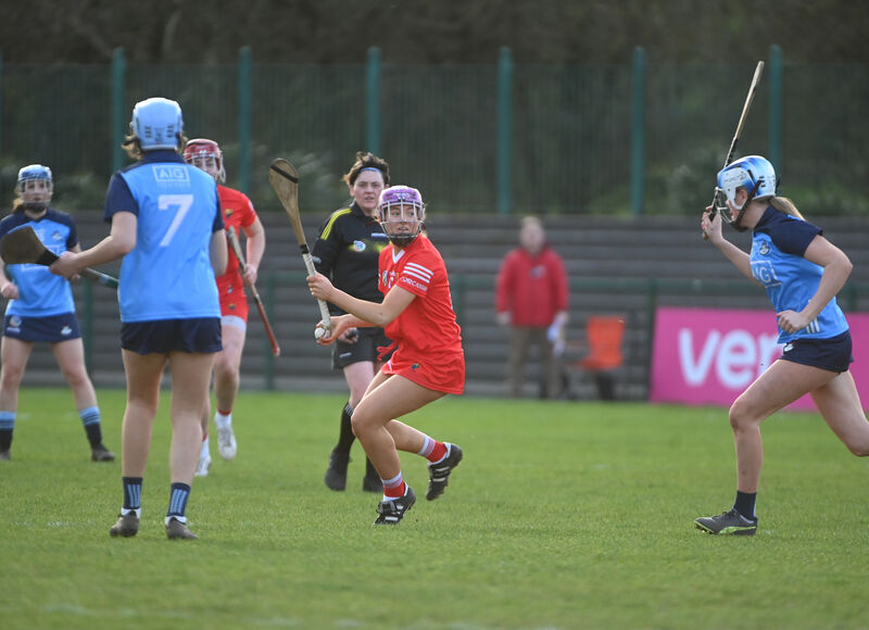 Orlaith Cahalane fires over a point from play against Dublin. Picture: Larry Cummins