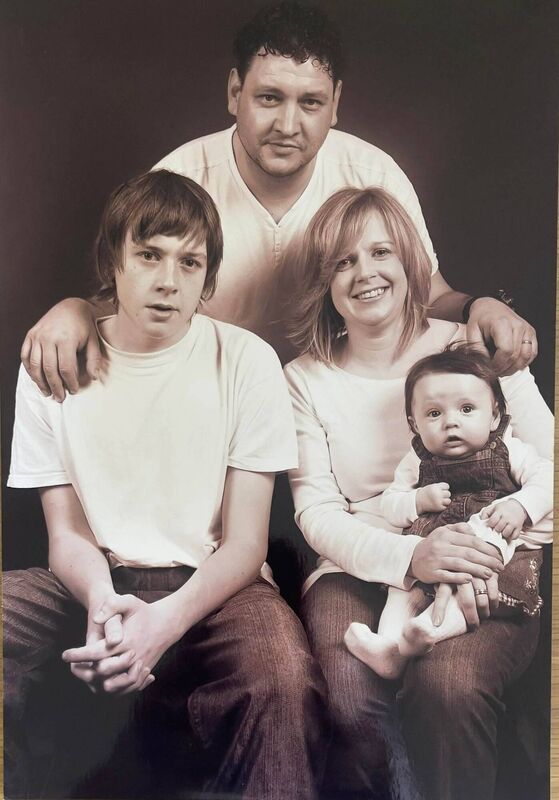 Cian Twomey and his sister Katie with their parents James and Orla Twomey who feature in this week's How I Met My Partner.